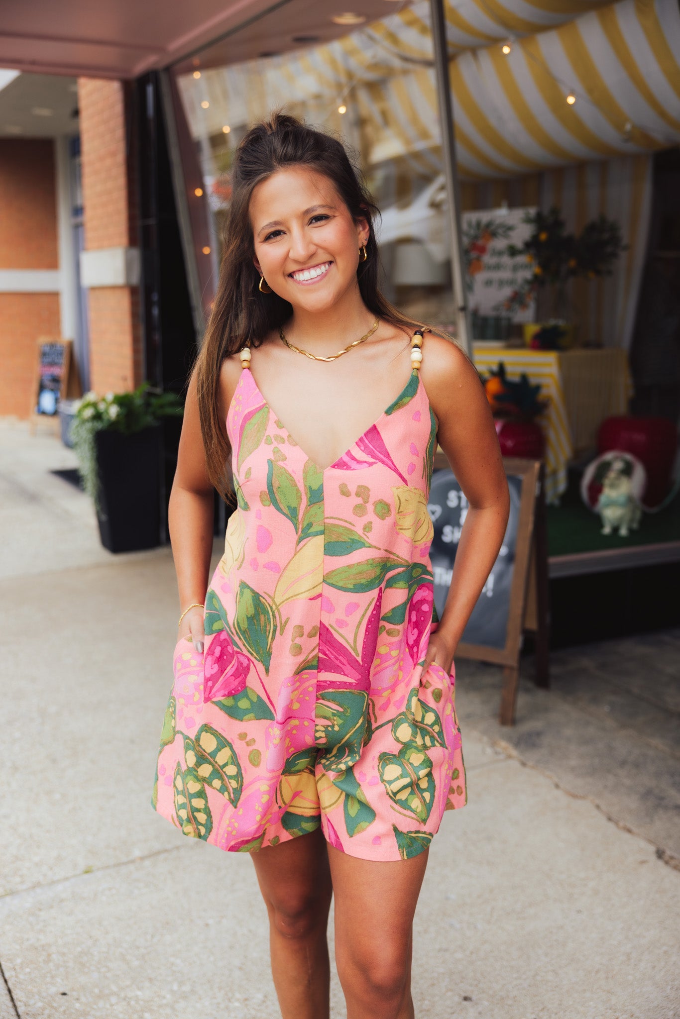 Pink Rio Romper